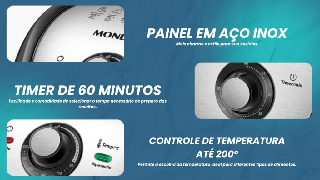 Air Fryer Mondial 4L 1500w é boa? 2 A Air Fryer Mondial 4L 1500W vale a pena