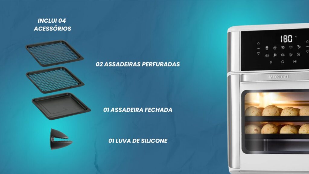 Air Fryer Forno 12L Mondial é boa