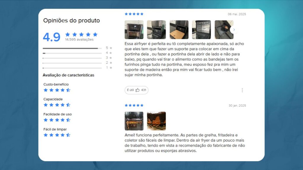 reviews Air Fryer Forno 12L Mondial